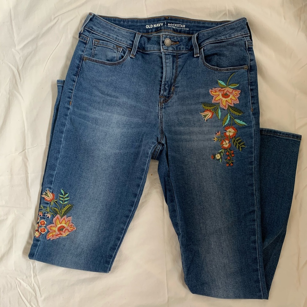 Old Navy Embroidered Jeans